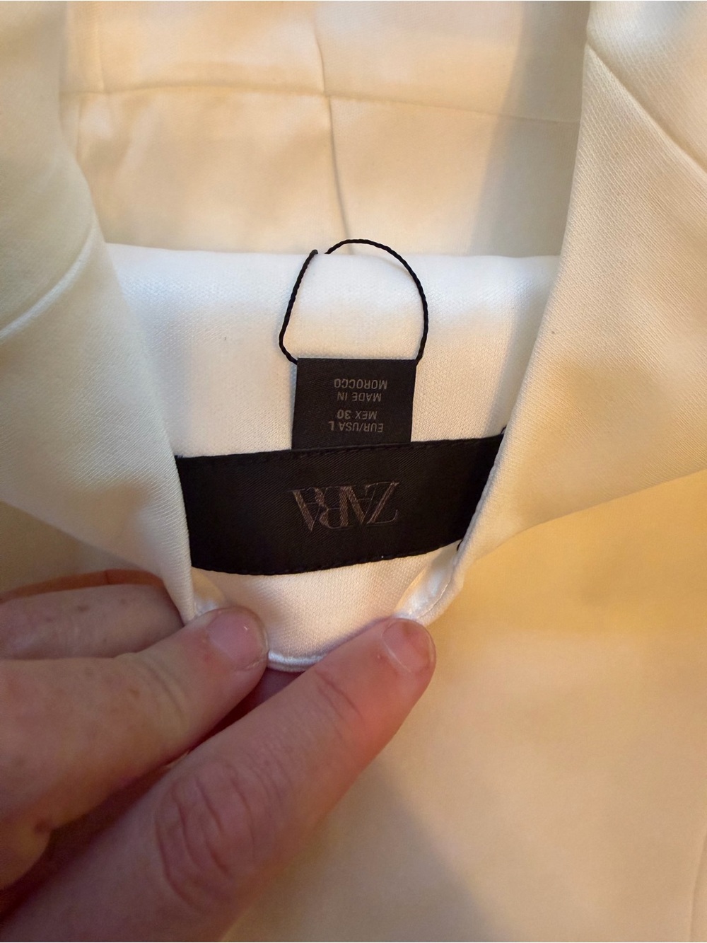Zara NWT White Bow Tie Strap Tank Top Sz Large Viral - Picture 8 of 10